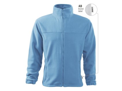 Jacket fleece pánský azurově modrá 14 (brand label) (Varianta S)