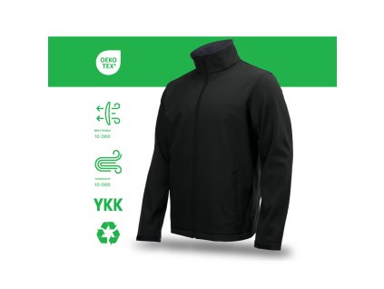 ECO PÁNSKÁ SOFTSHELLOVÝ BUNDA, VELIKOST S