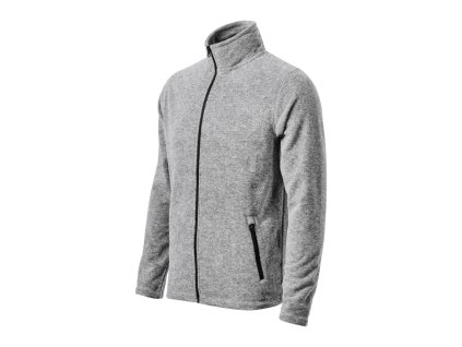 Factor micro fleece pánský stříbrný melír (Varianta S)