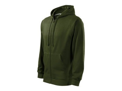 Trendy Zipper mikina pánská military (Varianta L)