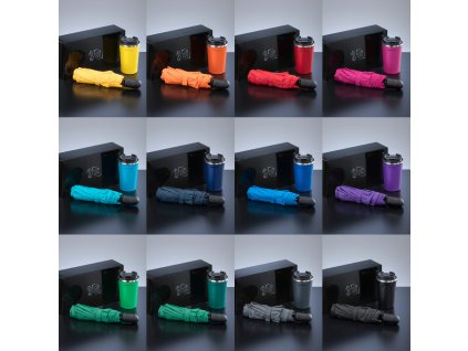 CESTOVNÍ SADA: TERMOHRNEK NORDIC 350 ml & PLNĚ AUTOMATICKÝ DEŠTNÍK