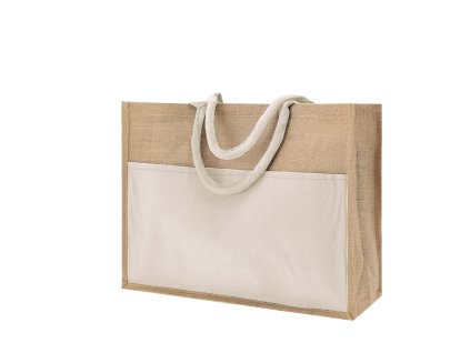 Taška Cekon Laminovaná juta/bavlna (Barva PŘÍRODNÍ, Velikost S/T)