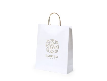 Taška Taurel Recyklovaný papír 100 g/ m2 (Barva BÍLÁ, Velikost S/T)