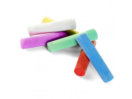 Sada barevných kříd na chodník 6 ks