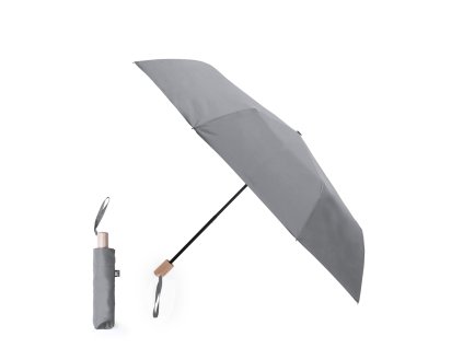 Deštník Brosian Pongee 190T RPET. Žebra ze skelných vláken (Barva BLUE, Velikost S/T)