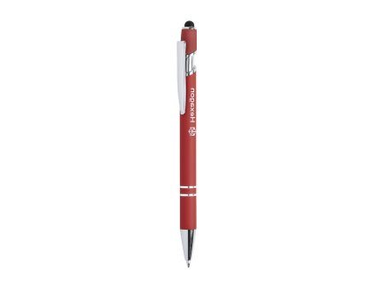 Stylus Touch Ball Pen Lekor Aluminium. Gumová povrchová úprava (Barva ŽLUTÁ, Velikost S/T)