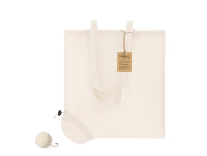 Skládací taška Nepax Organic Cotton 120 g/ m2 (Barva PŘÍRODNÍ, Velikost S/T)