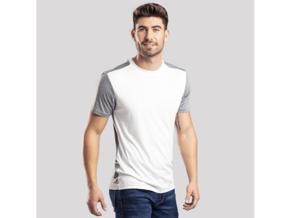 Tričko pro dospělé Tecnic Troser Polyester/ Elastan 135 g/ m2 (Barva BÍLÁ, Velikost L)