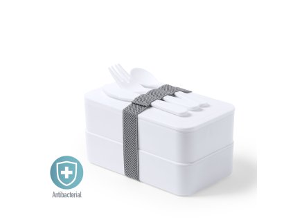 Antibakteriální box na oběd Fandex PP (Barva BÍLÁ, Velikost S/T)