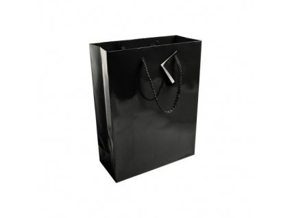 Taška dárková laminovaná, černá