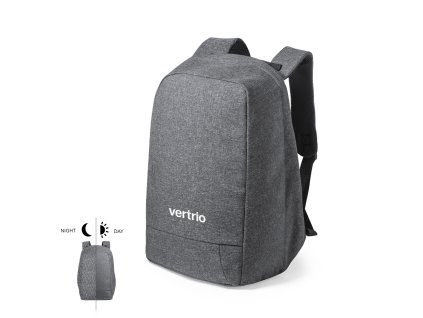 Batoh proti krádeži Quasar Polyester 600D (Barva GREY, Velikost S/T)