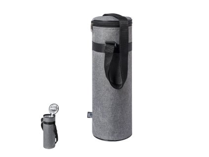 Chladicí láhev Tukam Polyester 300D RPET/hliník (Barva GREY, Velikost S/T)