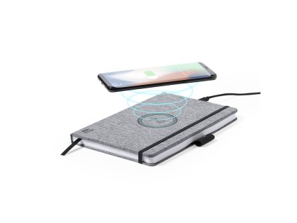 Poznámkový blok Bein Polyester 300D RPET (Barva GREY, Velikost S/T)