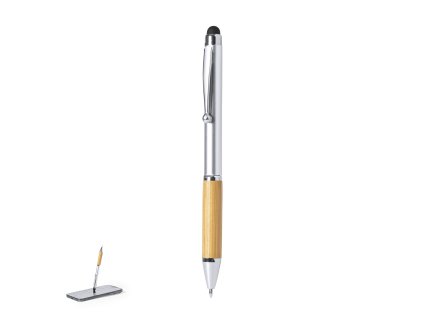 Stylus Touch Ball Pen Layrox ABS/ Bamboo (Barva SILVER, Velikost S/T)