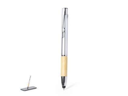 Dotykové pero Grunt ABS/ Bamboo (Barva SILVER, Velikost S/T)