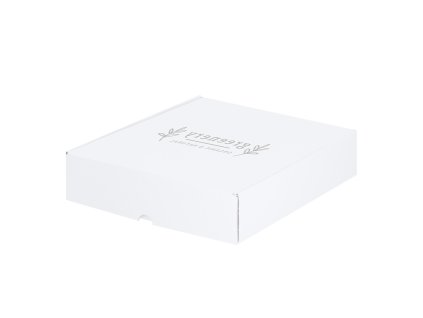 Dárková krabice Wingard z vlnité lepenky (Barva BÍLÁ, Velikost S/T)