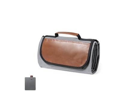 Pikniková deka Pirsoy Recyklovaná kůže/ PEVA/ Polyester RPET 160 g/ m2 (Barva GREY, Velikost S/T)