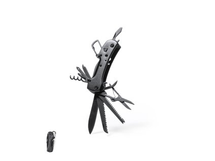 Multifunkční kapesní nůž Komit hliník/nerezová ocel (Barva BLACK, Velikost S/T)