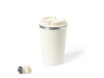 Izolovaný pohár Vicuit z nerezové oceli (Barva BÍLÁ, Velikost S/T)