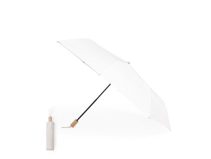 Deštník Nouka Pongee 190T. Kovová žebra (Barva PŘÍRODNÍ, Velikost S/T)