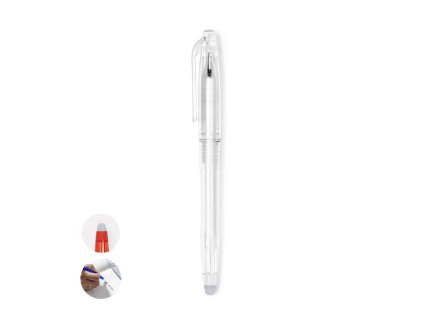 Stíratelné pero Ludrick (Barva BÍLÁ, Velikost S/T)