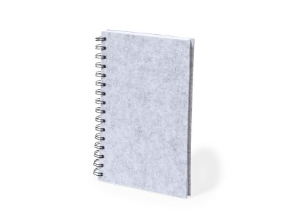 Poznámkový blok Fionap Felt RPET (Barva GREY, Velikost S/T)