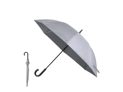 Deštník Dewey Polyester 150D. Žebra ze skelných vláken (Barva GREY, Velikost S/T)