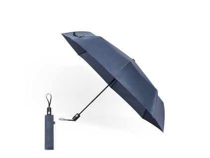 Deštník Krastony Pongee 190T RPET. Žebra ze skelných vláken (Barva BÍLÁ, Velikost S/T)