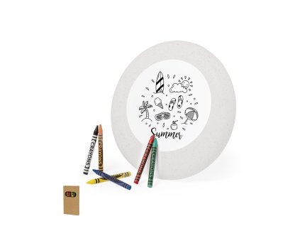 Frisbee Popelová pšeničná sláma/ ABS (Barva PŘÍRODNÍ, Velikost S/T)