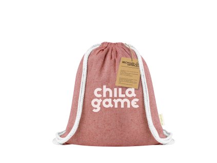 Šňůrková taška Ashara Recyklovaná bavlna 120 g/ m2 (Barva BLUE, Velikost S/T)