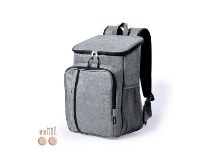Pikniková chladicí taška Batoh Shira Polyester 600D RPET/ PEVA (Barva GREY, Velikost S/T)