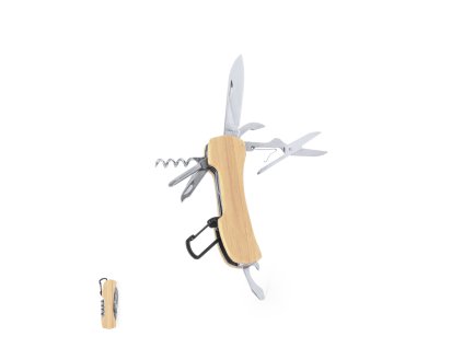 Multifunkční kapesní nůž Kasuki Bambus / nerezová ocel (Velikost S/T)