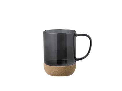 Hrnek Saryne Borosilikátové sklo / korek (Barva BLUE, Velikost S/T)