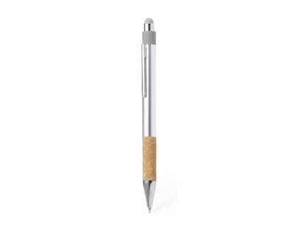 Stylus Touch Ball Pen Fobox Recyklovaný hliník / korek (Barva SILVER, Velikost S/T)