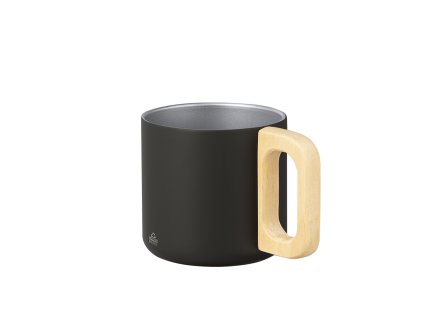 Hrnek Garfun Recyklovaná nerezová ocel/dřevo (Barva NAVY BLUE, Velikost S/T)