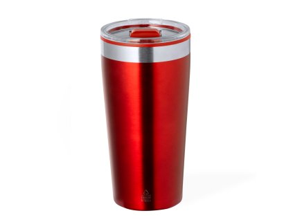 Izolovaný pohár Dione Recyklovaná nerezová ocel/ PP (Barva BLUE, Velikost S/T)