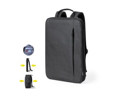 Batoh Weiter Polyester 300D RPET (Barva BLACK, Velikost S/T)