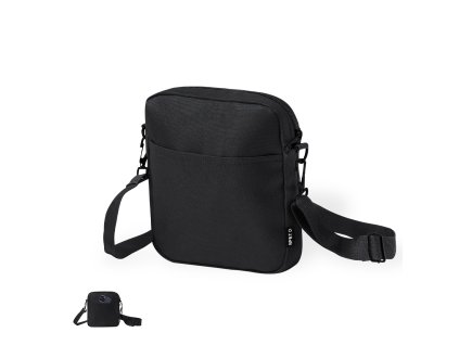 Taška přes rameno Simun Polyester 600D RPET (Barva BLACK, Velikost S/T)