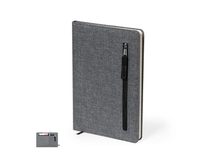 Poznámkový blok Cesful Polyester 300D RPET (Barva GREY, Velikost S/T)