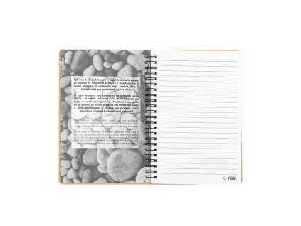Zápisník Kenta Recyklovaná lepenka / papír z výtažků z kamene (Velikost S/T)
