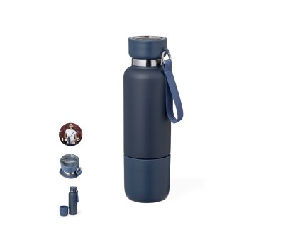 Izolovaná láhev Flautrok z nerezové oceli (Barva NAVY BLUE, Velikost S/T)