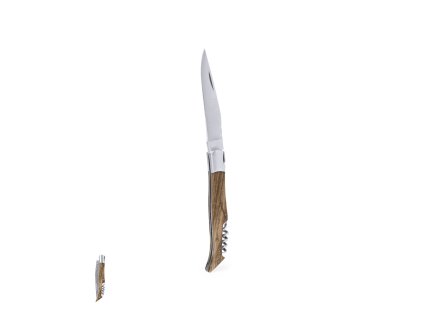 Kapesní nůž s vývrtkou Sparq Wood/ Stainless Steel (Velikost S/T)