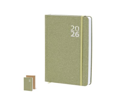 Deník Florian Recyklovaný karton (Barva PŘÍRODNÍ, Velikost S/T)