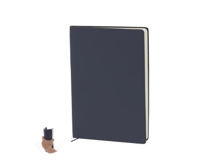 Poznámkový blok Lazox Recyklovaný PU (Barva NAVY BLUE, Velikost S/T)