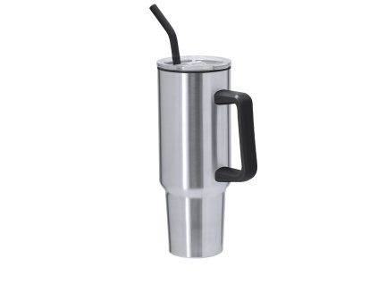 Izolovaný hrnek Lansin z nerezové oceli/ PP (Barva SILVER, Velikost S/T)