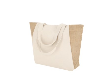 Sáček Sharma Laminovaná juta/bavlna 360 g/ m2 (Barva PŘÍRODNÍ, Velikost S/T)