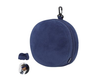 Cestovní maska na oči Pansir Polyester RPET (Barva NAVY BLUE, Velikost S/T)