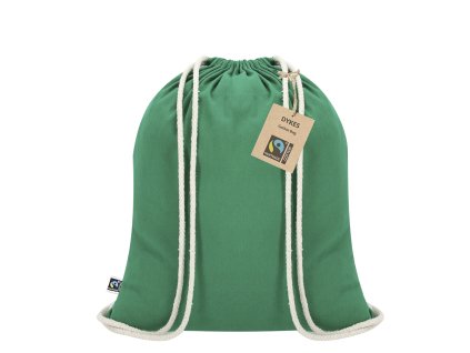 Šňůrková taška Dykes Fairtrade Cotton 140 g/ m2 (Barva BLUE, Velikost S/T)