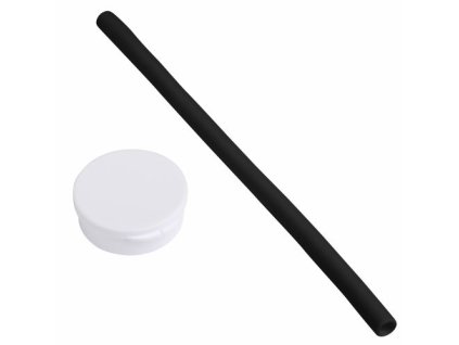 Brčko silikonové v krabičce, černé