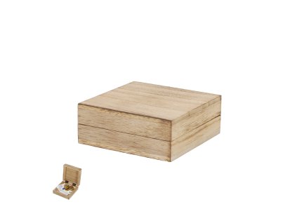 Dárková krabička Macalix Wood (Barva PŘÍRODNÍ, Velikost S/T)
